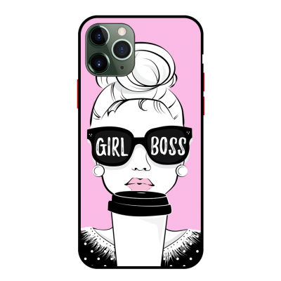 Husa Protectie AntiShock Premium, iPhone 13 Pro Max, GIRL BOSS